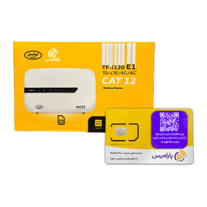 مودم 4G/TD-LTE پارامیس مدل TF-i120 E1-CAT12 بهمراه سیم کارت (TD)